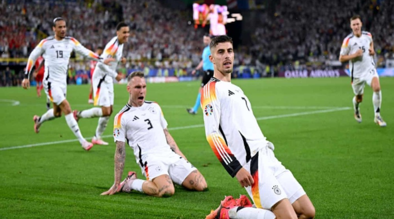 Selebrasi Jerman setelah lolos seperempat besar