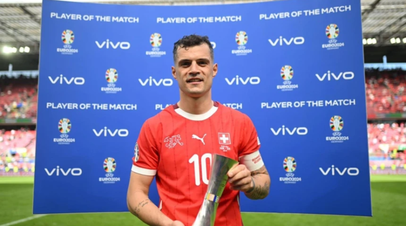 Xhaka di nobat kan sebagai pemain terbaik